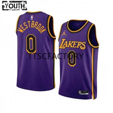 Dres Los Angeles Lakers Russell Westbrook 0 Jordan 2022-23 Statement Edition Ljubičasta Swingman - Dječji Dres Los Angeles Lakers Russell Westbrook 0 Jordan 2022-23 Statement Edition Ljubičasta Swingman - Dječji